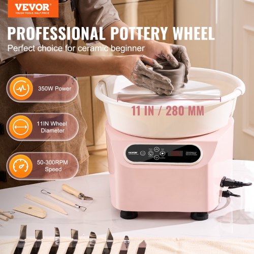 Pottery Wheel 11 inch Pottery Forming Machine 350W Electric Wheel for Pottery