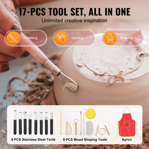 Pottery Wheel 11 inch Pottery Forming Machine 450W Electric Wheel for Pottery