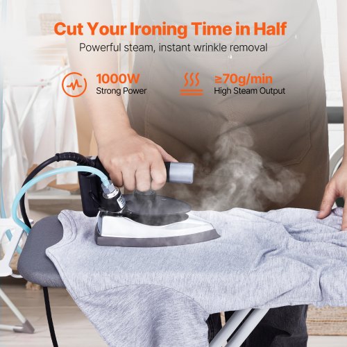 Gravity Feed Steam Iron 1000W Gravity Feed Iron with 3.5 L Large Capacity