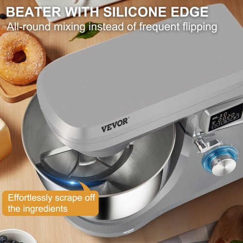 Stand Mixer 660W Electric Dough Mixer with 6 Speeds LCD Screen Timing