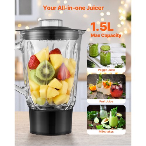 3in1 Multifunctional Stand Mixer 6QT Stainless Steel Bowl 660W 6P