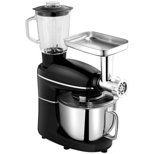 3in1 Multifunctional Stand Mixer 6QT Stainless Steel Bowl 660W 6P