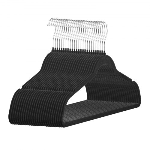 Hangers 11lbs LoadBearing 50 Pack Black Velvet Hangers with 360 Degree