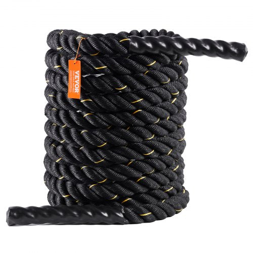 Battle Rope 1.5 Inch Diameter 30Ft Length Polyester Exercise Rope Battle