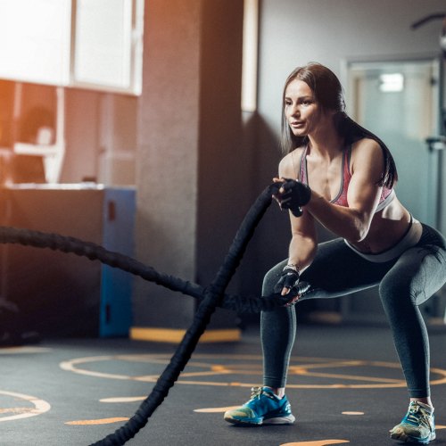 Battle Rope 15 40Ft Gym Workout Strength Training Exercise Fitness Rope