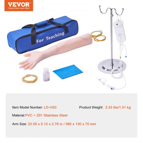 Phlebotomy Practice Kit IV Venipuncture Intravenous Training Kit High