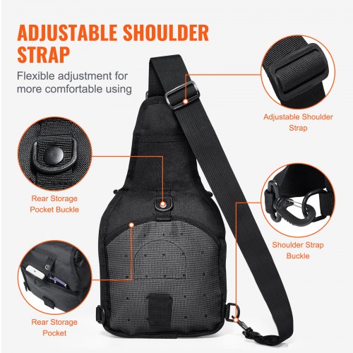 Tactical Sling Bag 10L Military Rover Shoulder Sling Backpack with Molle