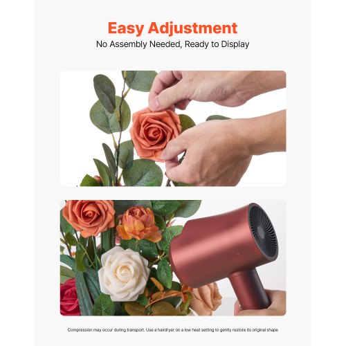 Standing Artificial Flowers Arrangements 4 PCS 175Inch Tall Faux Flower