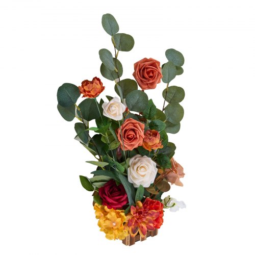 Standing Artificial Flowers Arrangements 4 PCS 175Inch Tall Faux Flower