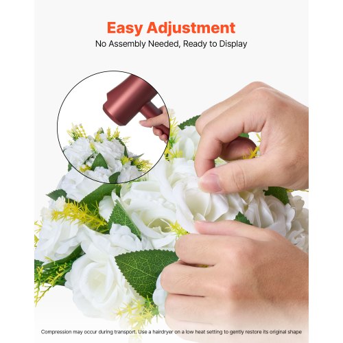 Flower Balls Arrangement Bouquet 10 PCS 95Inch Diameter Artificial Flower