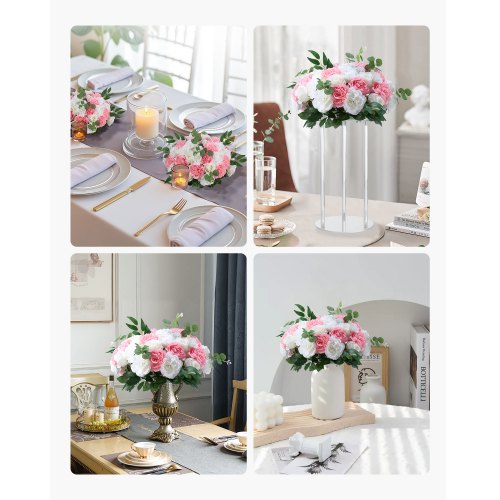 Flower Ball Arrangement Bouquet 10 PCS 17.7Inch Diameter Artificial Flower