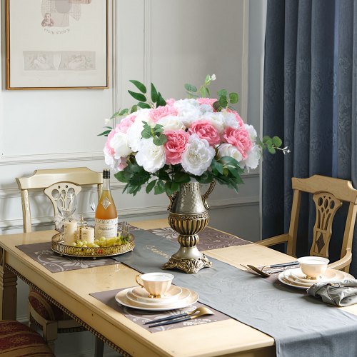 Flower Ball Arrangement Bouquet 10 PCS 17.7Inch Diameter Artificial Flower