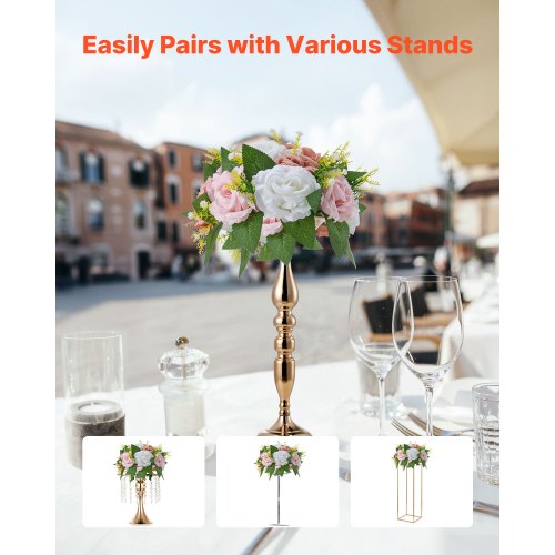 Flower Ball Arrangement Bouquet 10PCS 95Inch Diameter Artificial Flower