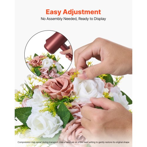 Flower Ball Arrangement Bouquet 10PCS 95Inch Diameter Artificial Flower