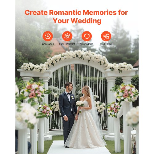 Flower Ball Arrangement Bouquet 10PCS 95Inch Diameter Artificial Flower