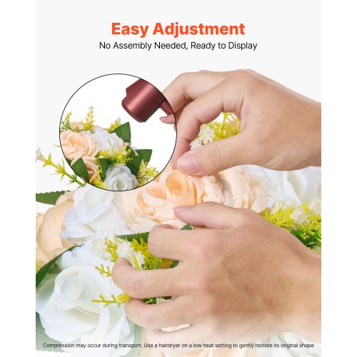 Flower Ball Arrangement Bouquet 10 PCS 9.5 Inch Diameter Artificial Flowers