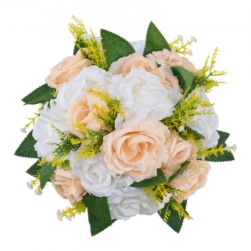 Flower Ball Arrangement Bouquet 10 PCS 9.5 Inch Diameter Artificial Flowers
