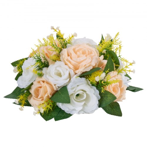 Flower Ball Arrangement Bouquet 10 PCS 9.5 Inch Diameter Artificial Flowers