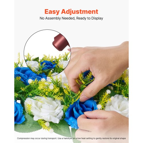 Flower Ball Arrangement Bouquet 10 PCS 19.6 x 8.6 Inch Artificial Flower