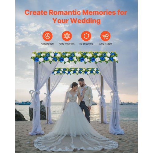 Flower Ball Arrangement Bouquet 10 PCS 19.6 x 8.6 Inch Artificial Flower
