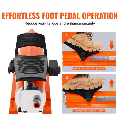 10000PSI Air Hydraulic Pump 018 Gal Reservoir NPT 38 In Oil Outlet NPT