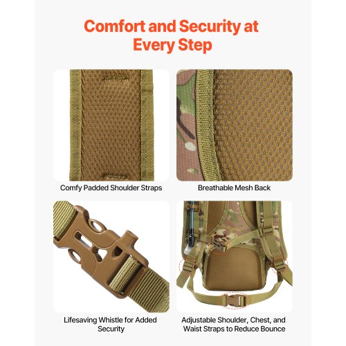 Hydration Backpack Water Backpack with 3L TPU Water Bladder Tactical Molle