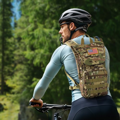 Hydration Backpack Water Backpack with 3L TPU Water Bladder Tactical Molle