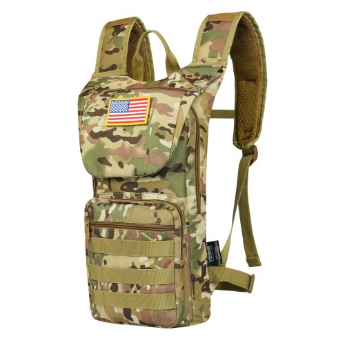 Hydration Backpack Water Backpack with 3L TPU Water Bladder Tactical Molle