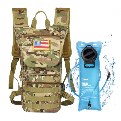 Hydration Backpack Water Backpack with 3L TPU Water Bladder Tactical Molle