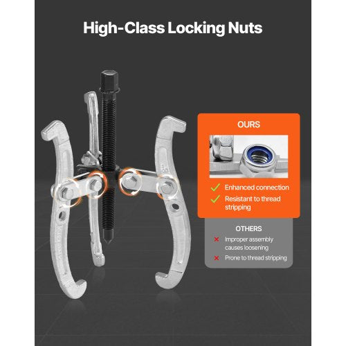 Gear Puller Set 3 in4 in6 in8 in 3 Jaw Bearing Puller with Reversible