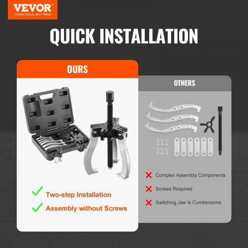 Gear Puller Set 3 and 7 Puller Kit 3 Jaw Gear Bearing Flywheel Pulley