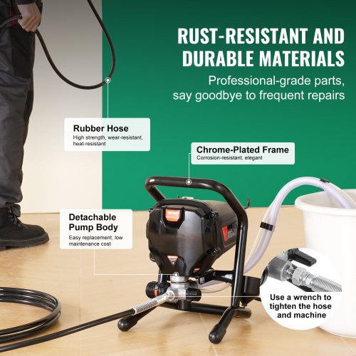 Stand Airless Paint Sprayer 3000PSI 750W Efficient Electric Airless