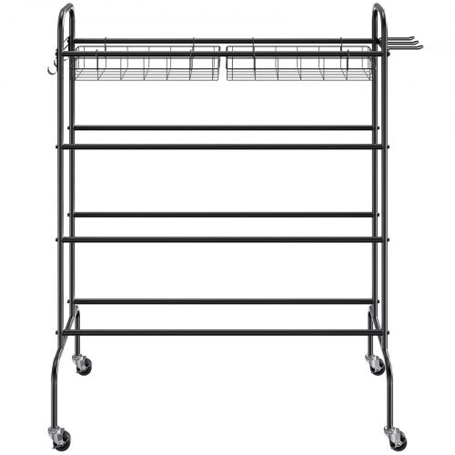 Basketball Rack 4Layers Rolling Basketball Shooting Training Stand Sports