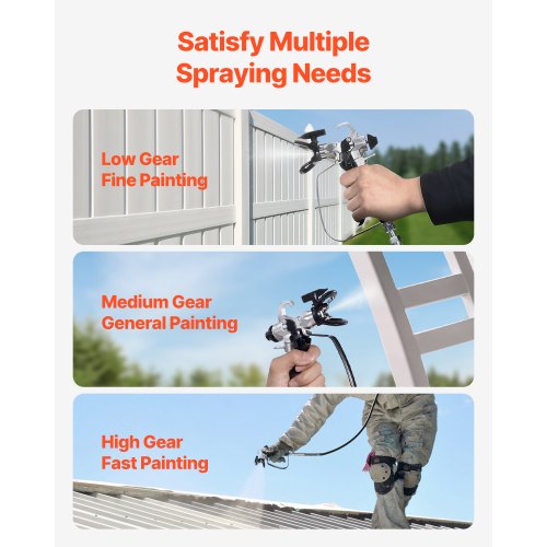 Stand Airless Paint Sprayer 650W High Efficiency Airless Sprayer 3000PSI