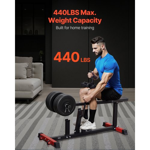 Seated Calf Machine 440 LBS Capacity Calf Raise Machine Seated Calf Raise