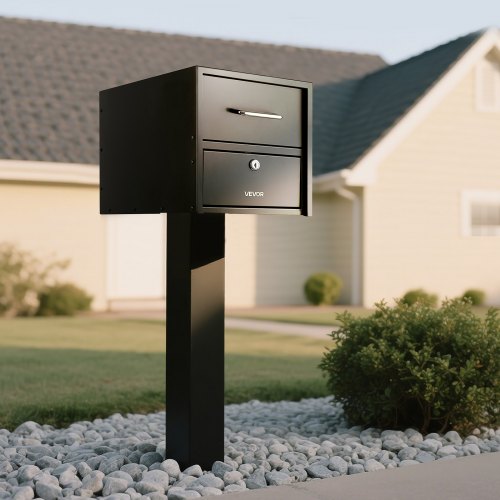 Post Mount Mailbox AntiPry AntiTheft Mailboxes for Outside Heavy Duty
