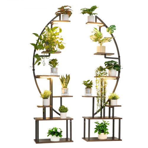 Plant Stand Indoor with Grow Lights 65.5 in Tall 7Tiered Lighted Plant
