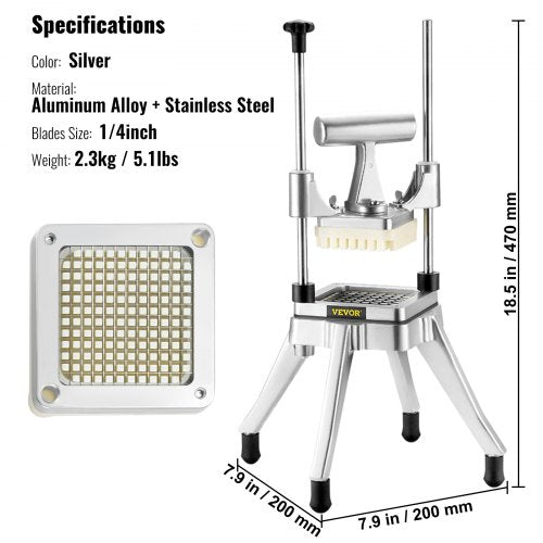 Commercial Vegetable Fruit Chopper 14 Blade Heavy Duty Professional Food