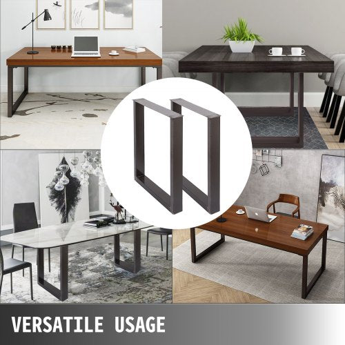 Set of 2 Steel Table Legs 28Height 23Wide Dining Table Legs Heavy Duty