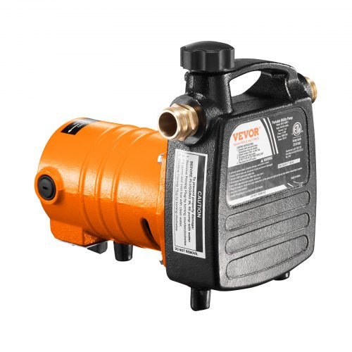 Cast Iron Water Transfer Pump 115V AC 1600 GPH 12HP Portable Electric
