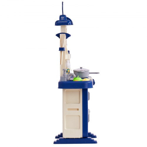 Kids Kitchen Playset Toddler Kitchen with Cooking Stove with Steam Sounds
