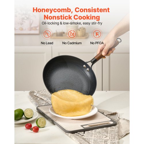 Cast Iron Skillet 3Piece Frying Pan Set 8 10 12 in Nonstick Skillets