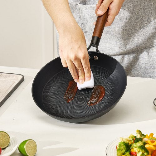 Cast Iron Skillet 3Piece Frying Pan Set 8 10 12 in Nonstick Skillets