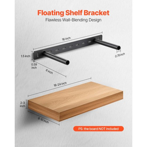 Floating Shelf Brackets 2 Pcs 150 lbs68 kg Weight Capacity 16x62x15