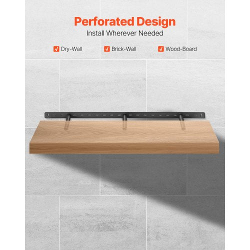 Floating Shelf Bracket 1 Pack 190 lbs86 kg Weight Capacity 34x62x15