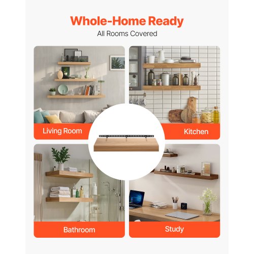 Floating Shelf Bracket 1 Pack 190 lbs86 kg Weight Capacity 34x62x15