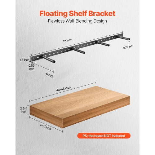 Floating Shelf Bracket 1 Pack 230 lbs104 kg Weight Capacity 43x62x15