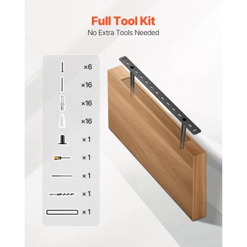 Floating Shelf Brackets 2 Pcs 150 lbs68 kg Weight Capacity 22x62x15