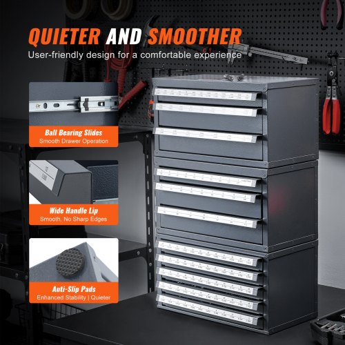 End Mill Dispenser Cabinet ThreeDrawer End Mill Organizer Cabinet for 18