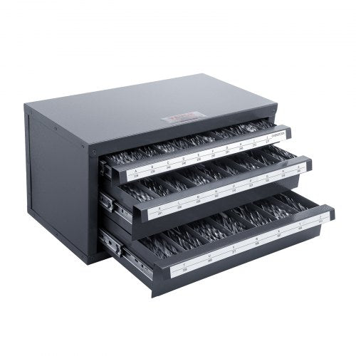 Drill Bit Dispenser Cabinet ThreeDrawer Drill Bit Organizer Cabinet for A to Z